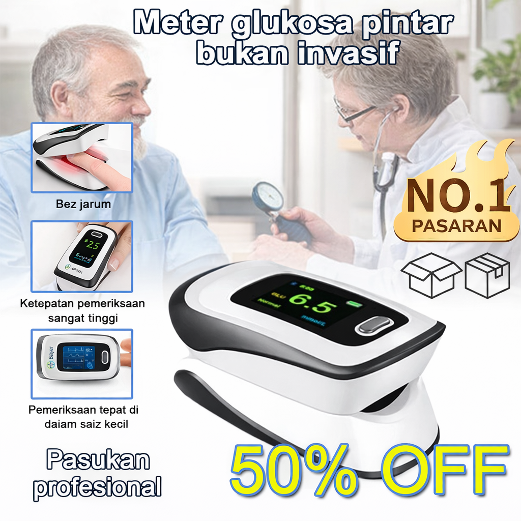 【12 dalam 1】Meter glukosa darah pintar bukan invasif terkini daripada Bayer