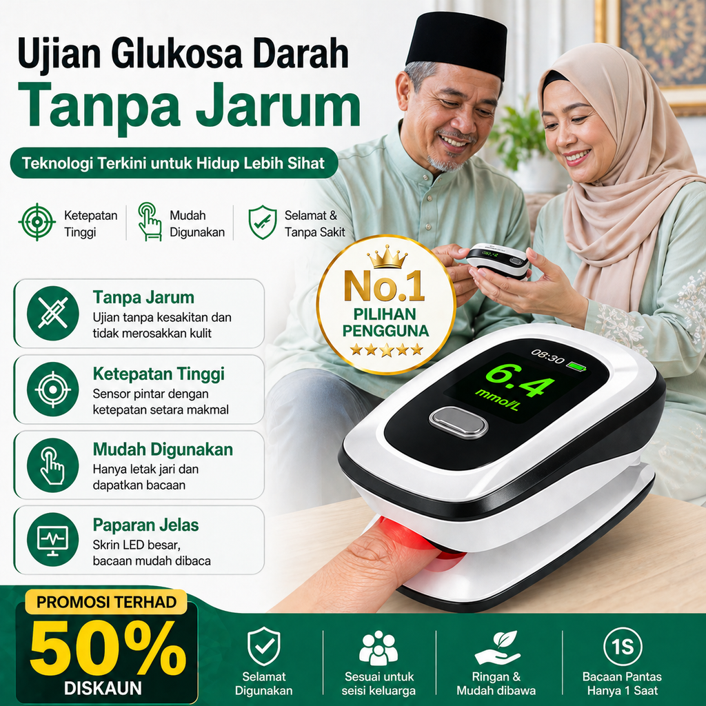 【12 dalam 1】Meter glukosa darah pintar bukan invasif terkini daripada Bayer